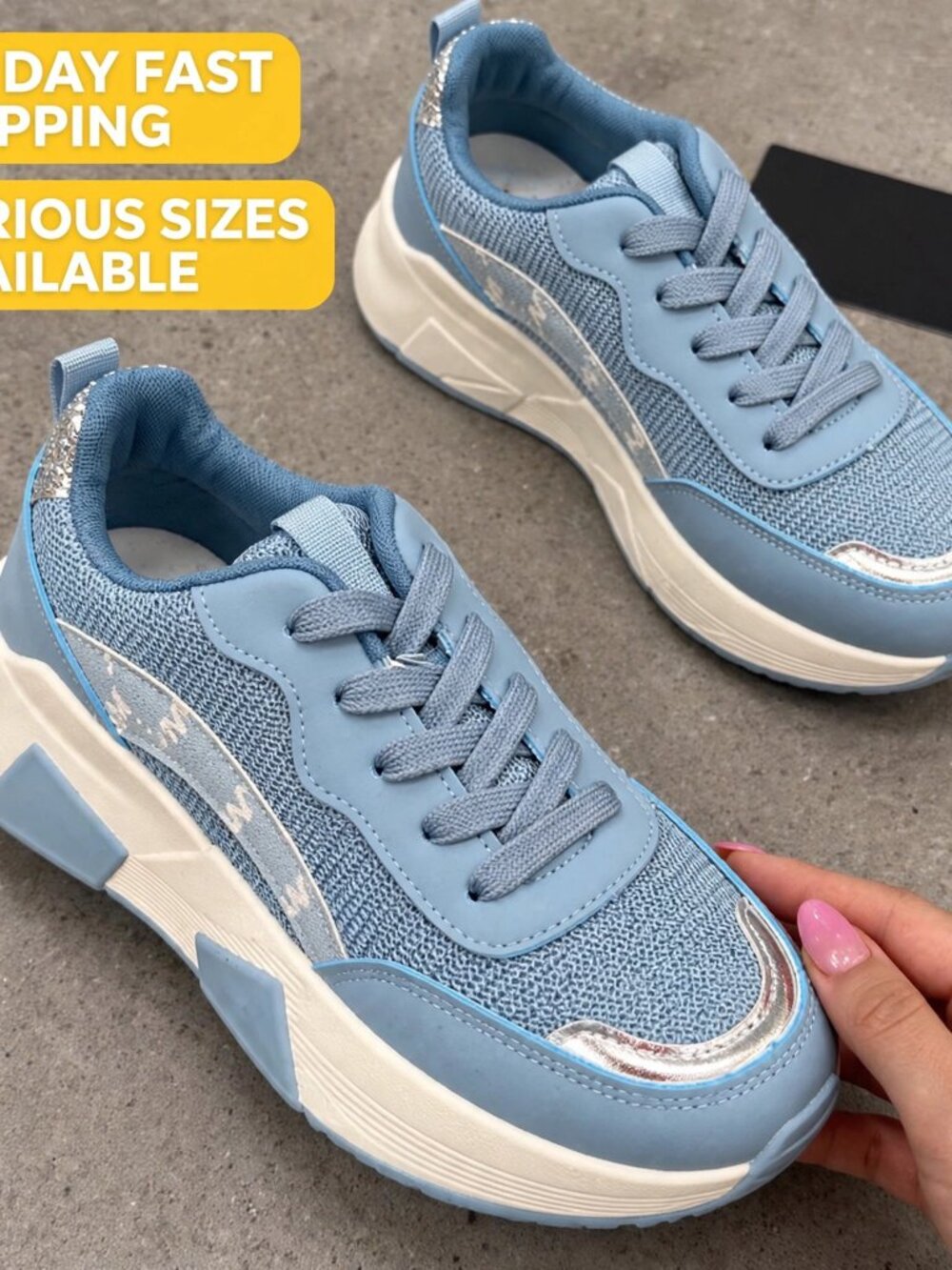 Blue Mesh Runner Sneakers Women's Lightweight NWT